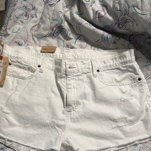 Denim & Supply Ralph Lauren Bright White Jean Shorts